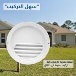 ⁦غطاء شفاط خارجي ستانلس ستيل مضاد للصدأ (مع شبكة حماية)⁩ - الصورة ⁦7⁩