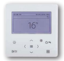 وحدة تحكم جدارية VRF بشاشة لمس تاديران – XE70-33/H