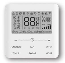 وحدة تحكم جدارية VRF بشاشة لمس تاديران – XE7A-23/H